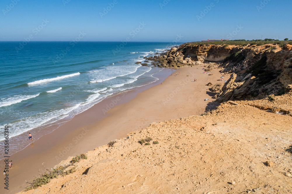 Roche coves in Conil de la Frontera, Cadiz, Spain Roche coves in Conil de la Frontera, Cadiz, Spain