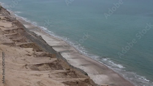 waves crashing on rocks