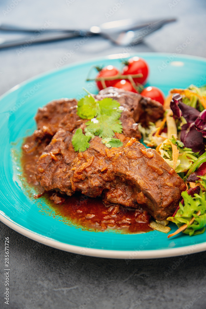 Goulash Beef with Onions and Paprika