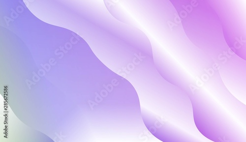 Fototapeta Naklejka Na Ścianę i Meble -  Modern Shiny Waves. For Your Design Ad, Banner, Cover Page. Vector Illustration with Color Gradient.