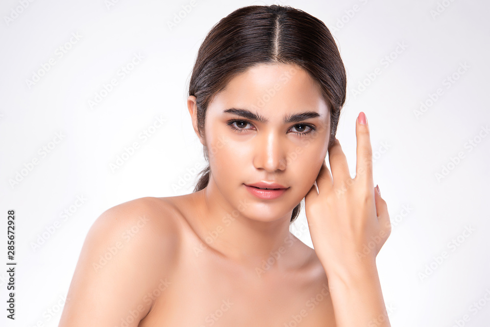 Beautiful Young Asian Woman with Clean Fresh Skin, Beautiful Young Asian Woman with Clean Fresh Skin,