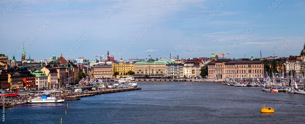 Fototapeta premium Panoramic view of Stockholm