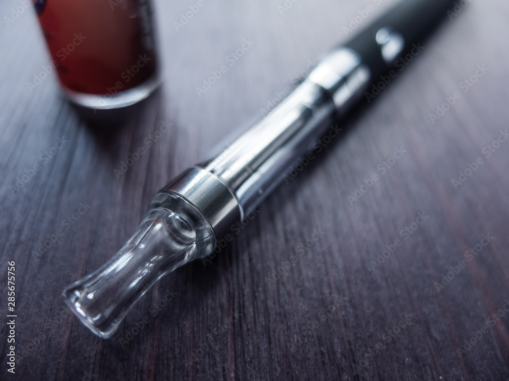 Fototapeta premium Close-up of e-cigarette, selective focus