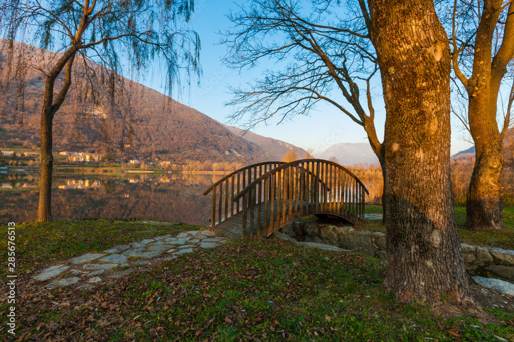 Lakes of Revine in Italy