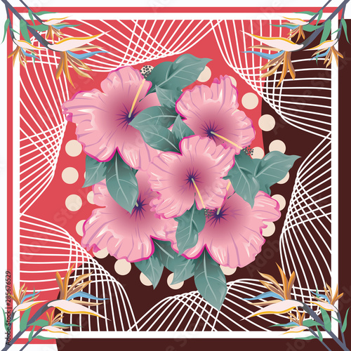abstract silk scarf creative hijab design