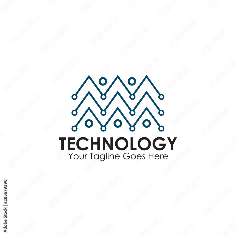 Technology logo design inspiration with using atom chain icon Technology logo design inspiration with using atom chain icon