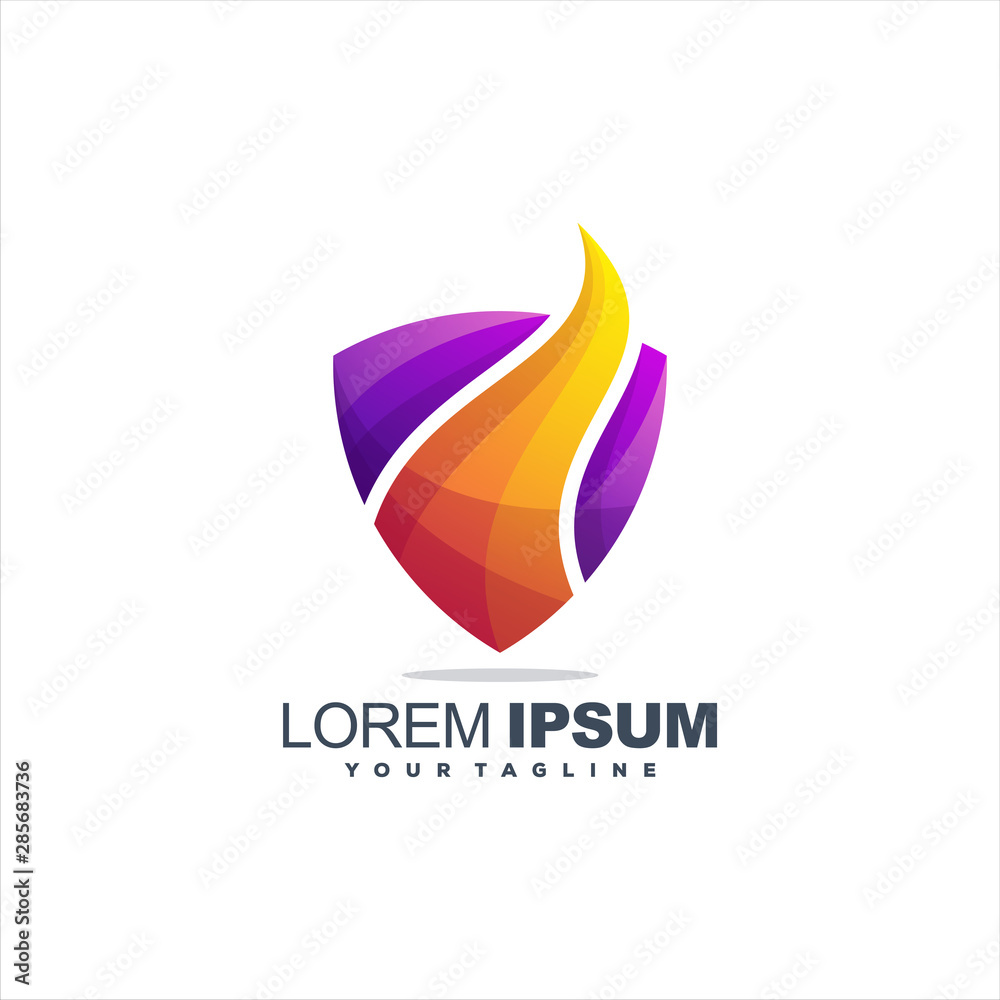 awesome abstract gradient logo design awesome abstract gradient logo design