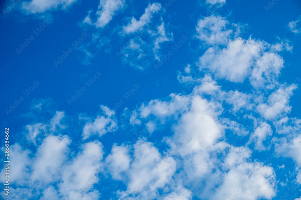 Clouds near sunset before rain blue sky Clouds near sunset before rain blue sky
