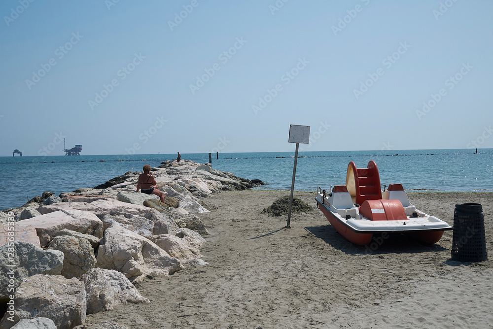 Lido di Dante, August 06, 2019 View of Lido di Dante beach StockFoto