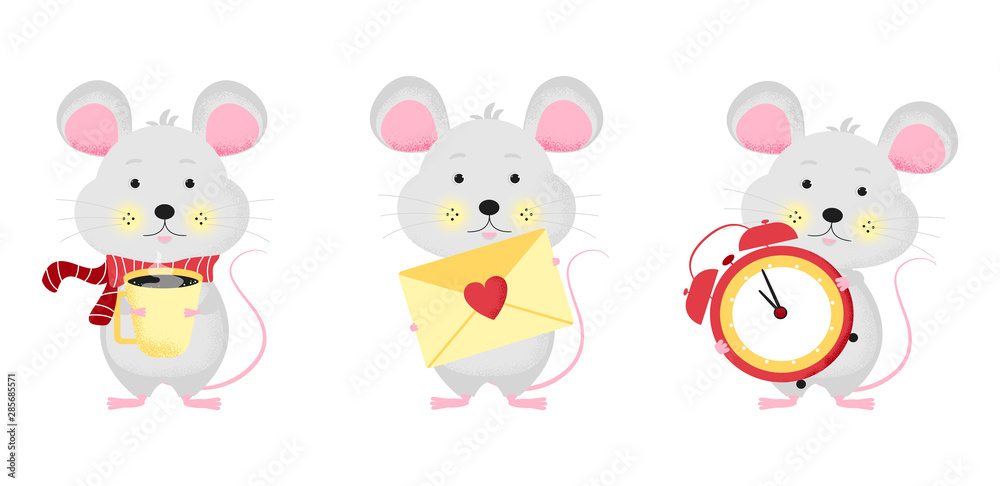 Animal symbol of 2020. Vector illustration Animal symbol of 2020. Vector illustration