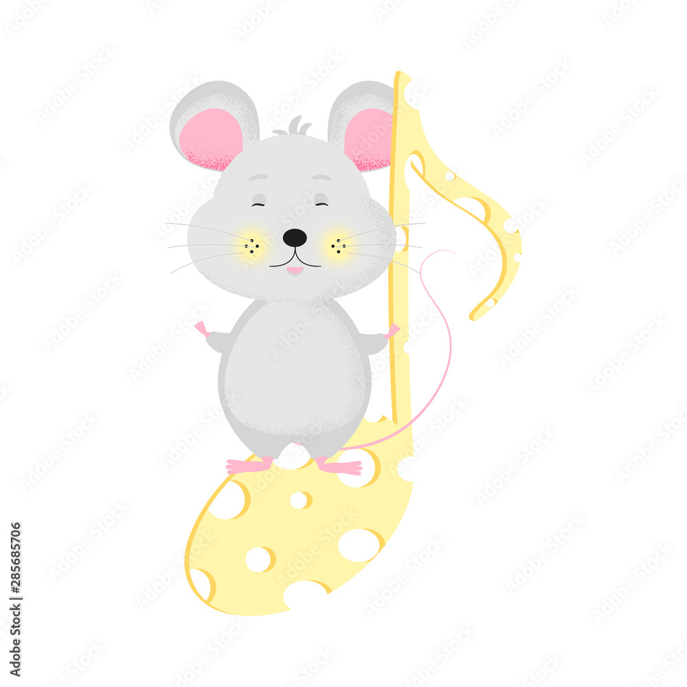 Animal symbol of 2020. Vector illustration Animal symbol of 2020. Vector illustration