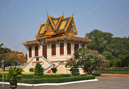 Hor Samran Phirun (Hor Samritvimean) at Royal Palace (Preah Barum Reachea Veang Nei Preah Reacheanachak Kampuchea) in Phnom Penh. Cambodia photo