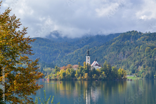 Beautiful landscape in Slovenia, in the fall