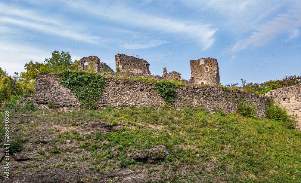 The ruins of Nevitsky castle. Transcarpathia, Ukraine. The ruins of Nevitsky castle. Transcarpathia, Ukraine.