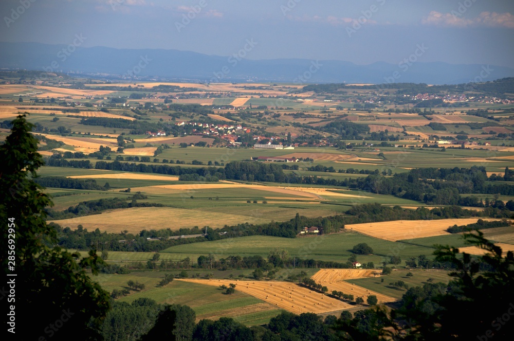 Saverne, Bas-rhin, Alsace, panorama, montagne, plaine