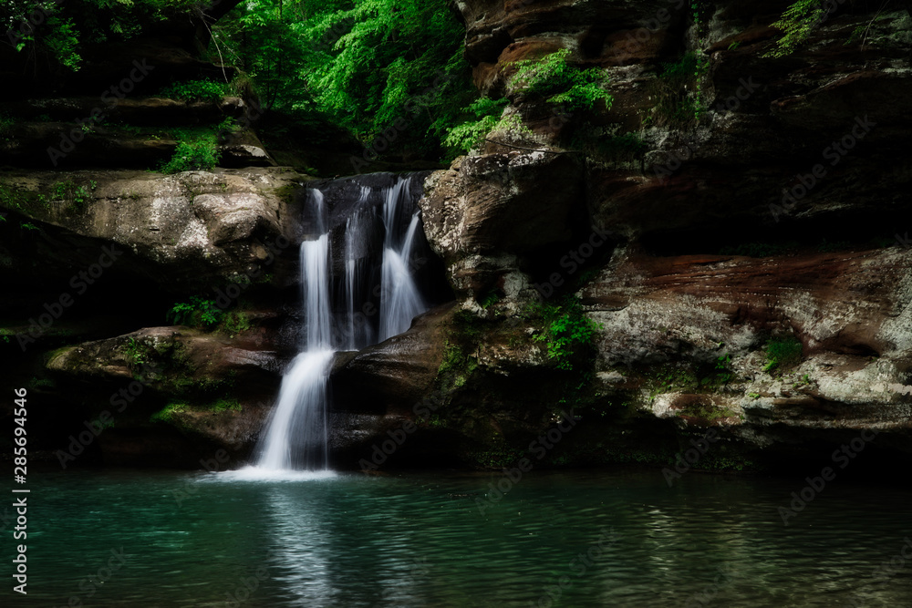 The Upper Falls at Old Man's Cave, Hocking Hills, Ohio The Upper Falls at Old Man's Cave, Hocking Hills, Ohio