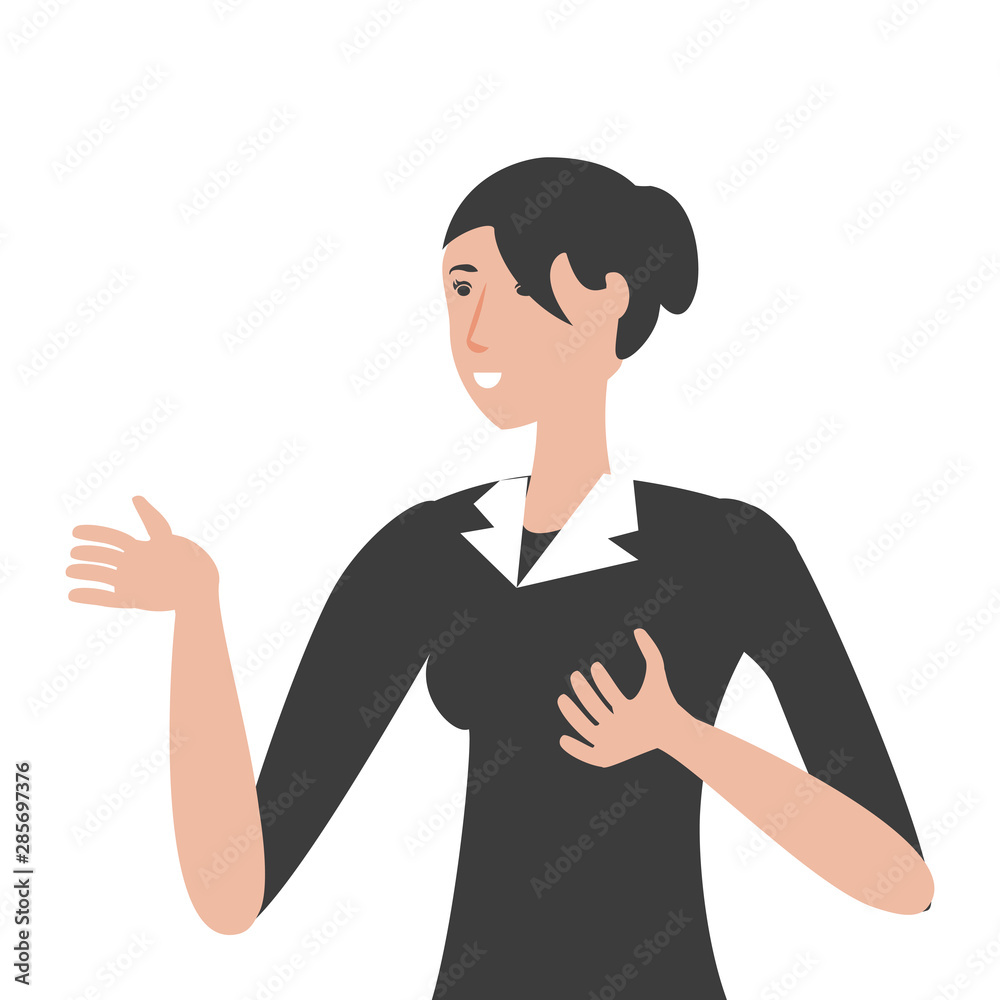 cute young woman avatar character cute young woman avatar character