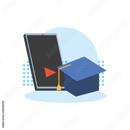 graduation hat study element icon