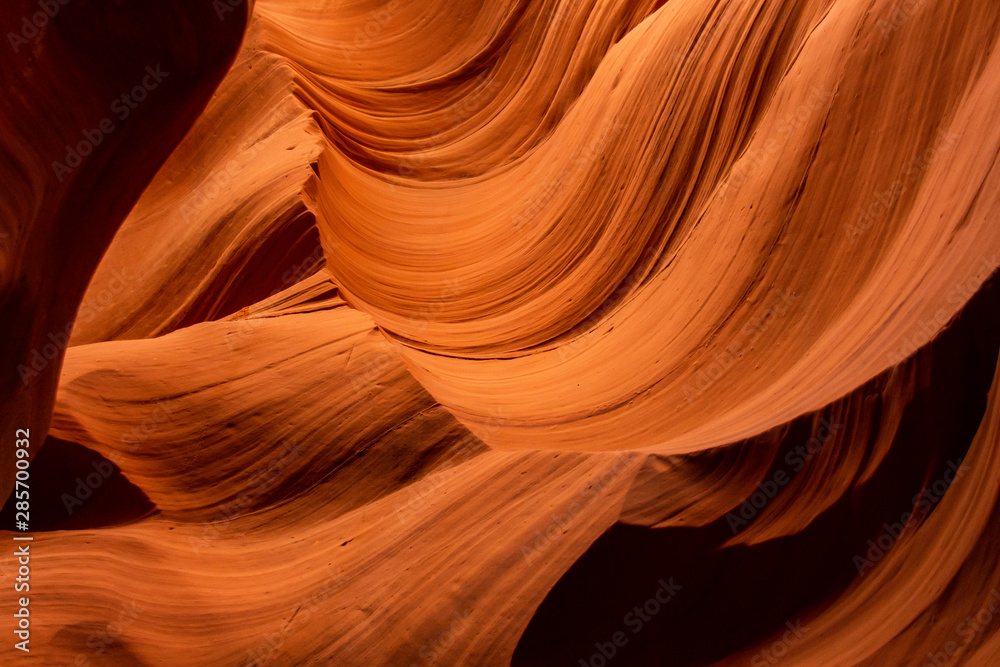 Beautiful formations of sand erosion in the caves of Lower antelope canyon in Page, AZ Beautiful formations of sand erosion in the caves of Lower antelope canyon in Page, AZ