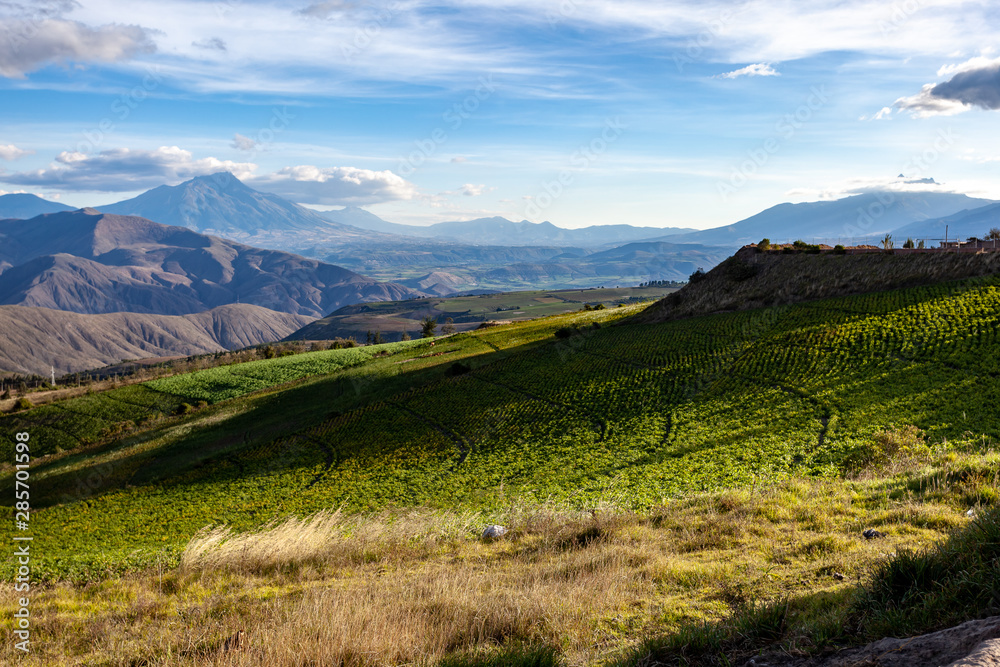 Andean landscape, province of Imbabura and Carchi, Ecuador