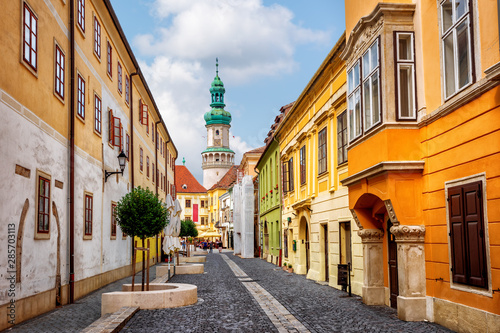 Sopron historical Old town, Hungary photo