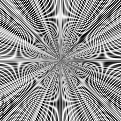 Grey psychedelic geometrcial explosion concept background - vector ray burst graphic design