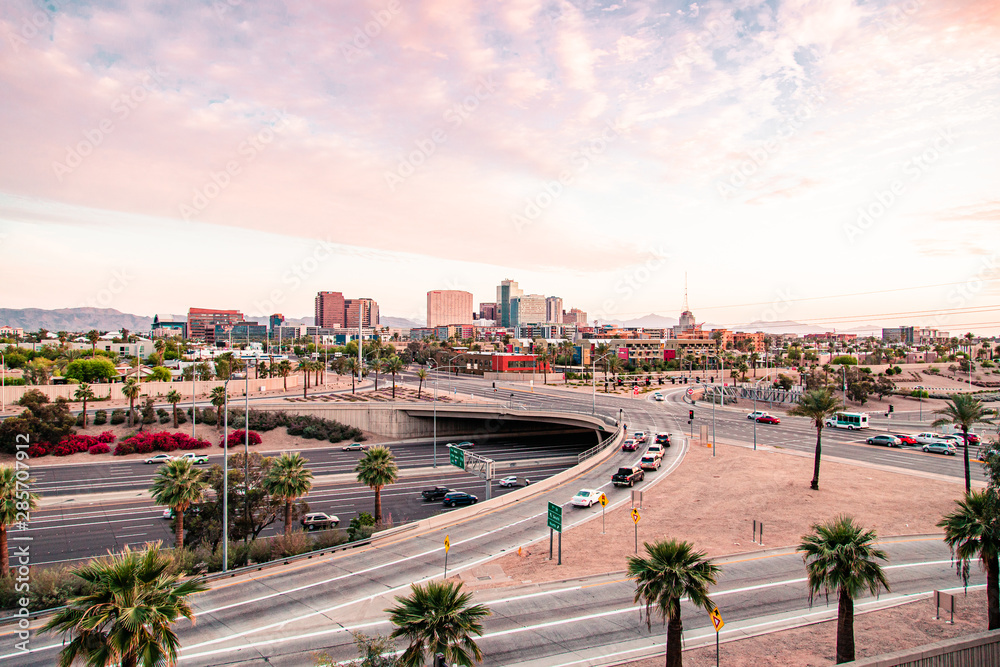 Downtown Phoenix, Arizona Sunset