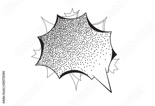 Cartoon speech bubbles on White background. Vector Illustration