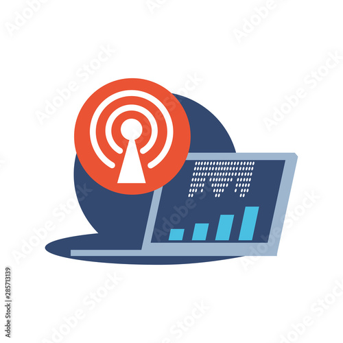 antena button with wifi connection