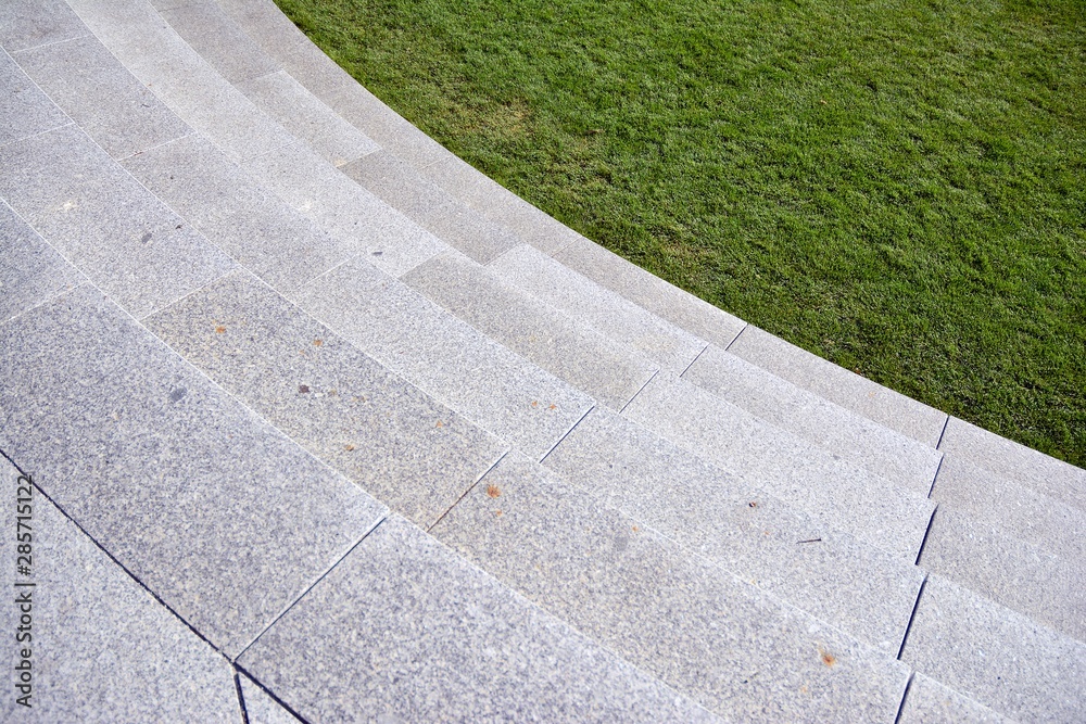 Obraz premium Close up on granite stairs details
