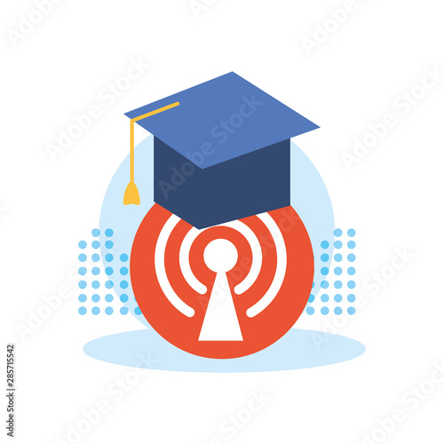 antena button with wifi connection