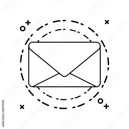 envelope mail communication closed isolated icon