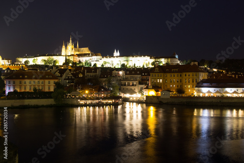 View of Prague by night