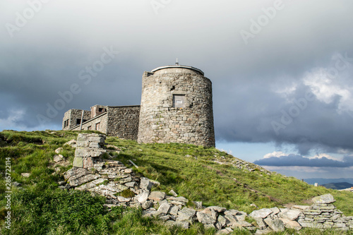 Old castle on top of a mountain
