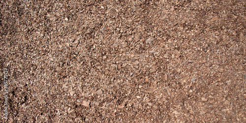 Foto Background of seamless tiling wood chips used for safety in toddlers playgrounds