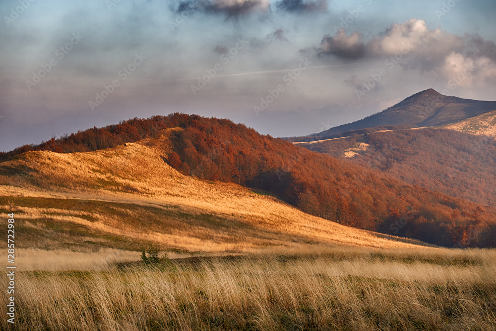 Autumn season in Bieszczady mountains - Poland