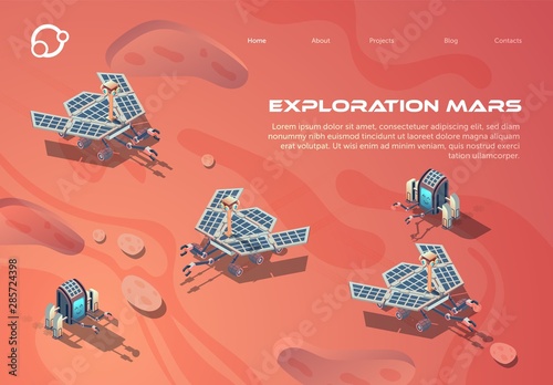 Informative Poster is Written Exploration Mars.