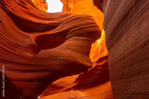 Detail of the stone veil of woman in Lower Antelope Arizona. United States