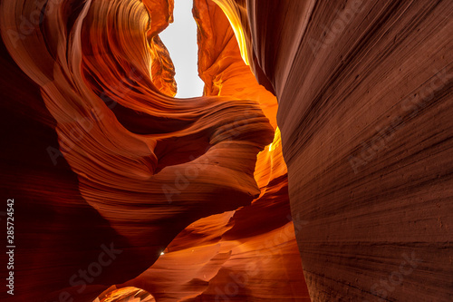 The stone veil of woman in Lower Antelope Arizona. United States