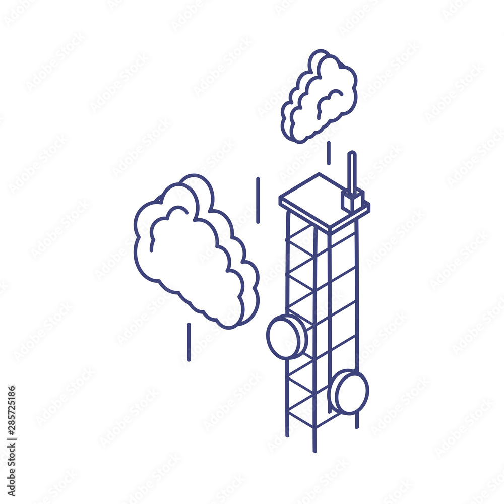 communication antena with cloud computing