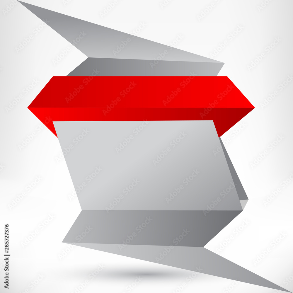 Blank empty speech bubble. Origami banner, background. Blank empty speech bubble. Origami banner, background.