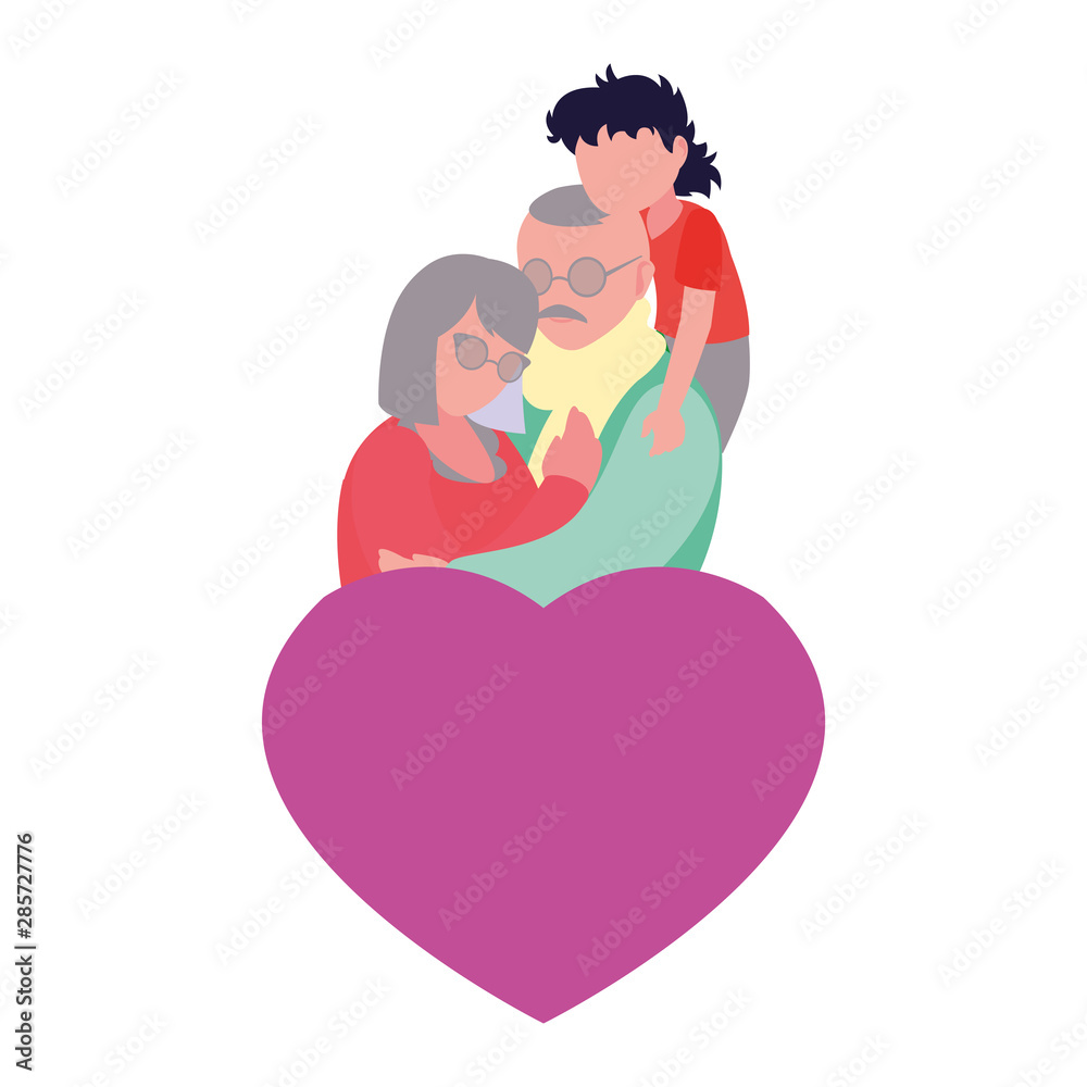 happy grandparents day flat design happy grandparents day flat design