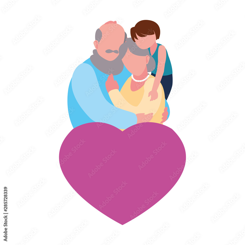 happy grandparents day flat design happy grandparents day flat design