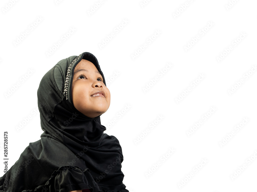 Children Girl standing , isolate background Children Girl standing , isolate background