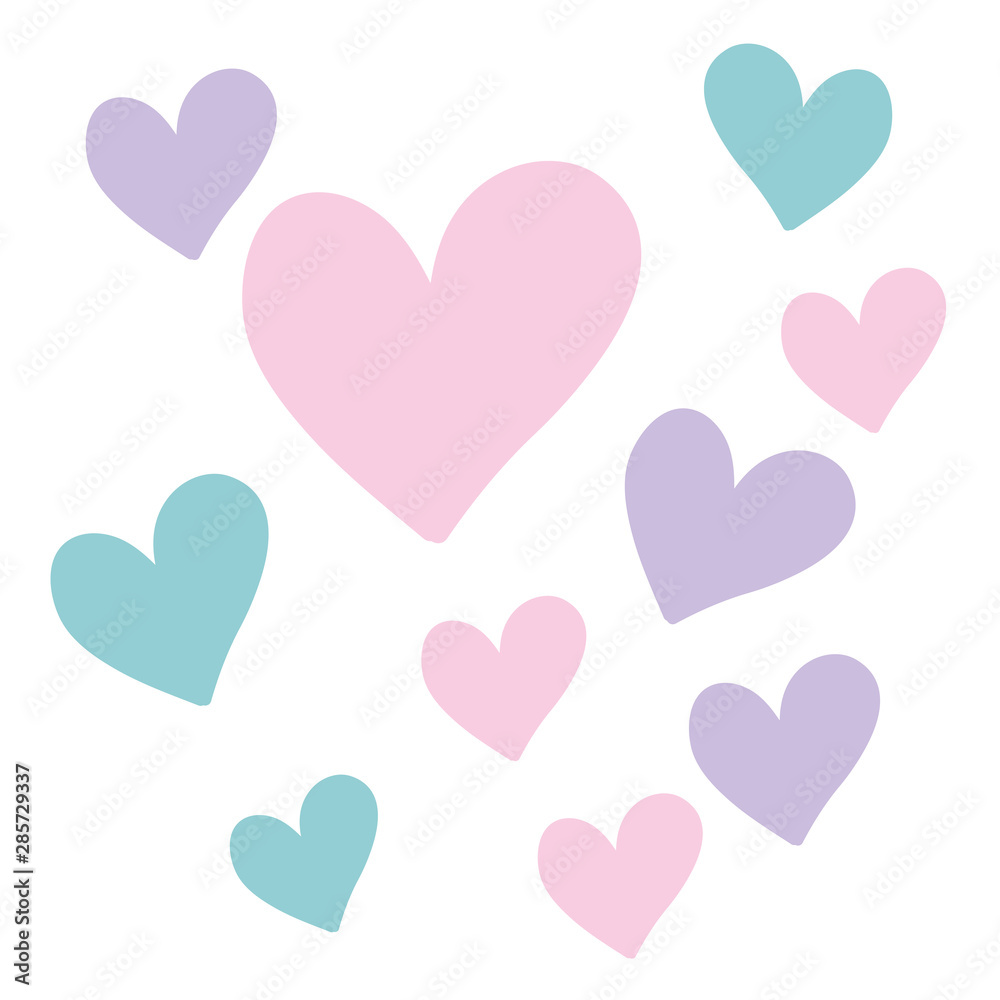 hearts pattern background isolated icon hearts pattern background isolated icon