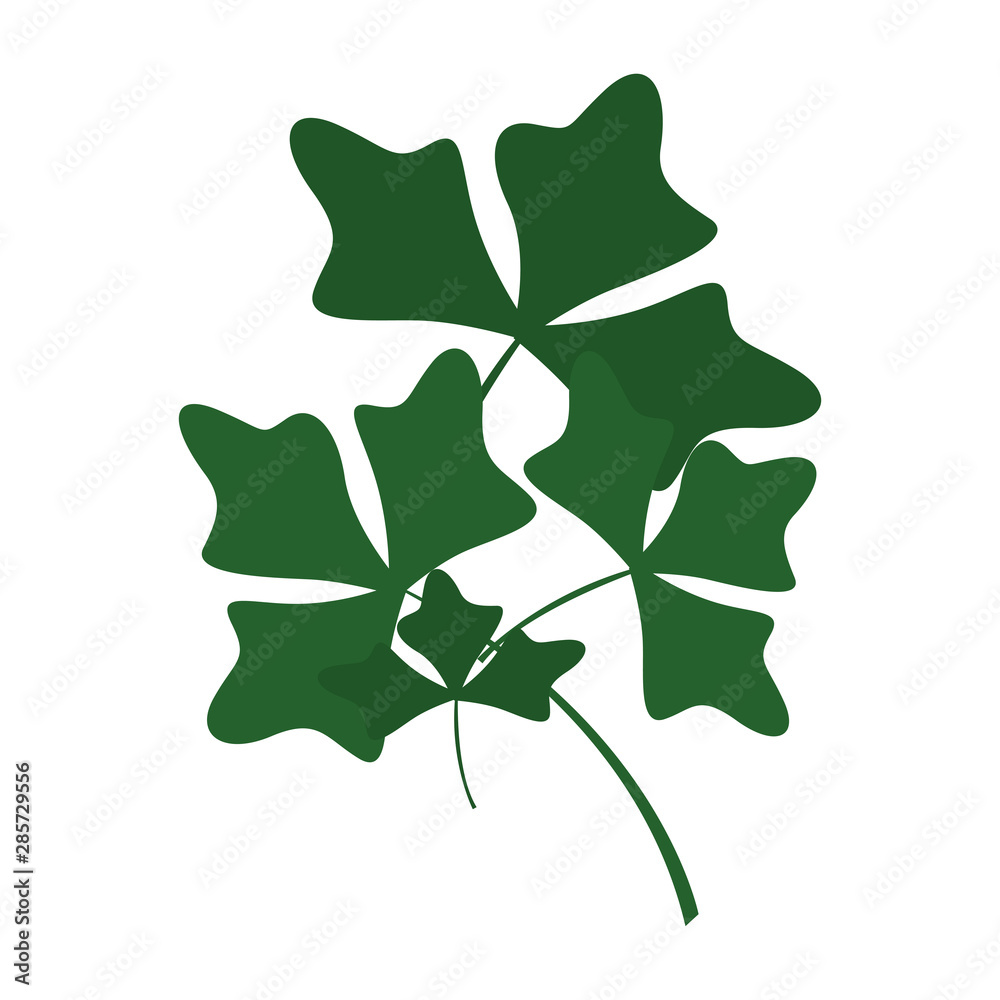 Fototapeta premium green leaves foliage nature icon