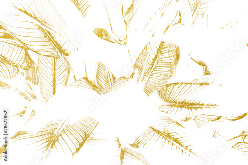 Grunge golden of cracks, scuffs, chips, stains, ink spots, lines on white background