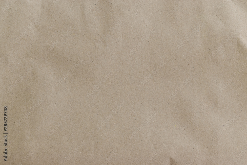 Obraz premium Brown wrinkle recycle paper background. Paper texture