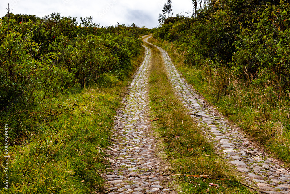 Old cobbled road, well preserved