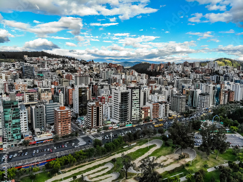 Aerial view of the park La Carolina